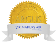 MAKERS AIR IS PROUDLY HOLDS A GOLD ARGUS RATING
